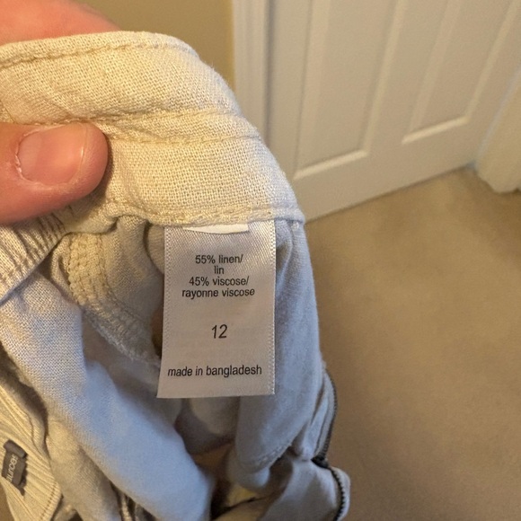 Maurices Cream Wide Leg Pants - Picture 3 of 3